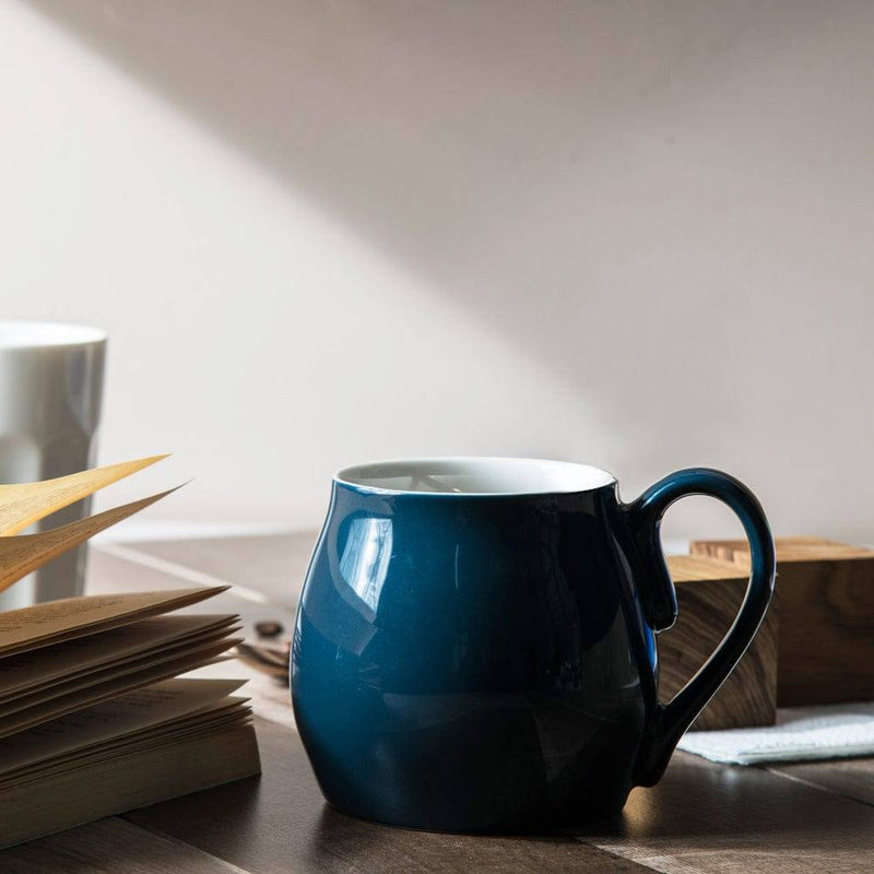 Enhabit Barrel Coffee Mug - Navy Blue - Modern Quests