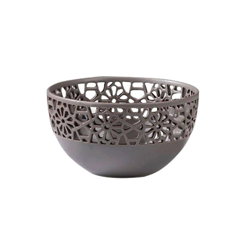 Enhabit Mesh Ceramic Bowl Small - Grey - Modern Quests