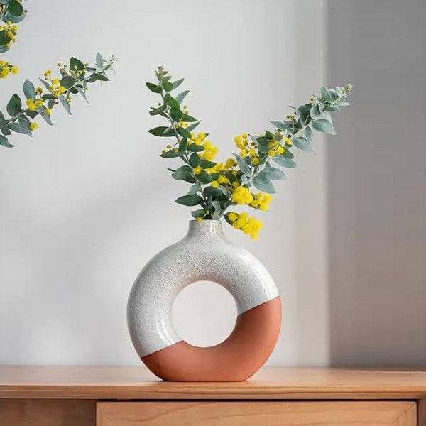 Enhabit Sienna Duo Ceramic Vase Small - Modern Quests