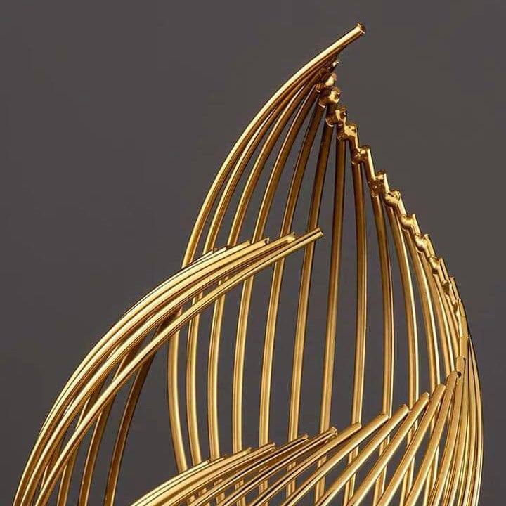 Enhabit Sway Metallic Sculpture - Black Gold - Modern Quests
