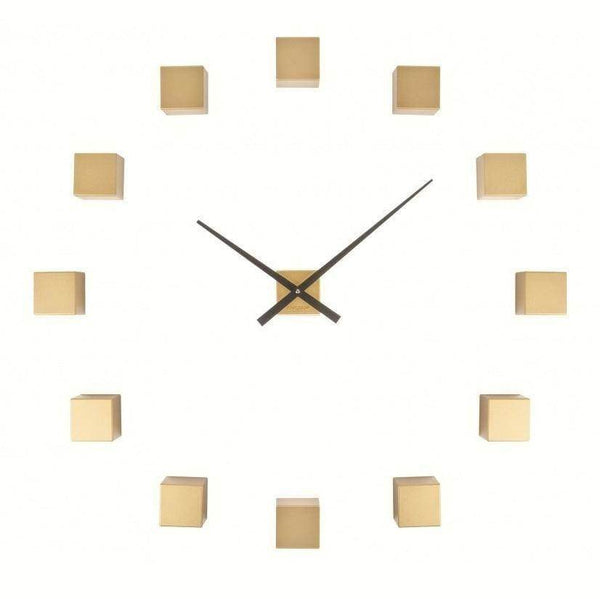 Karlsson Netherlands DIY Cubic Wall Clock - Gold - Modern Quests
