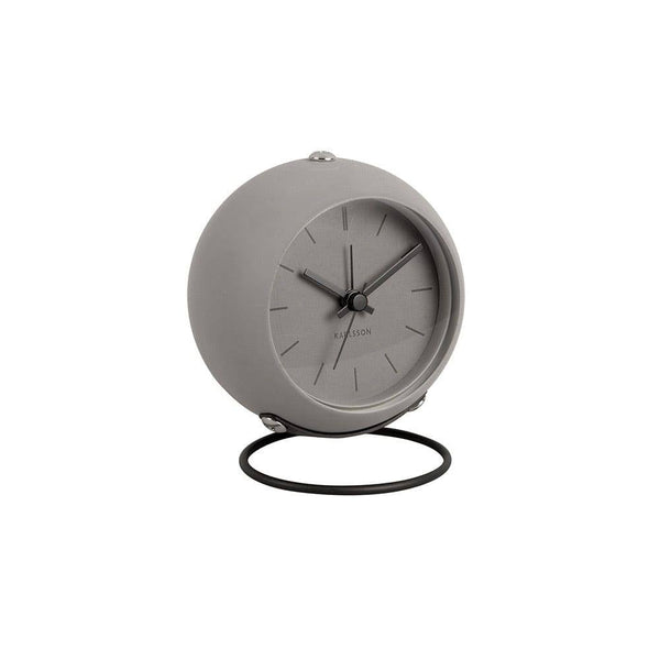 Karlsson Netherlands Nirvana Globe Alarm Clock Dark Warm Grey