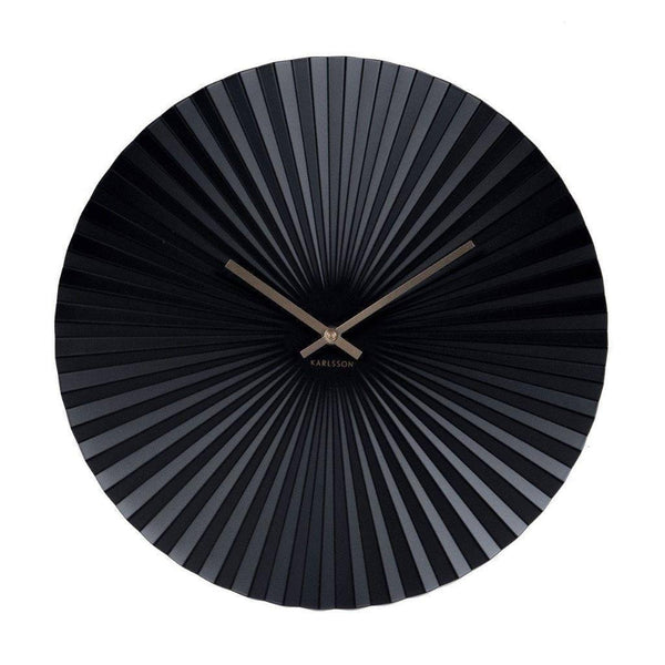 Karlsson Netherlands Sensu Wall Clock - Black - Modern Quests