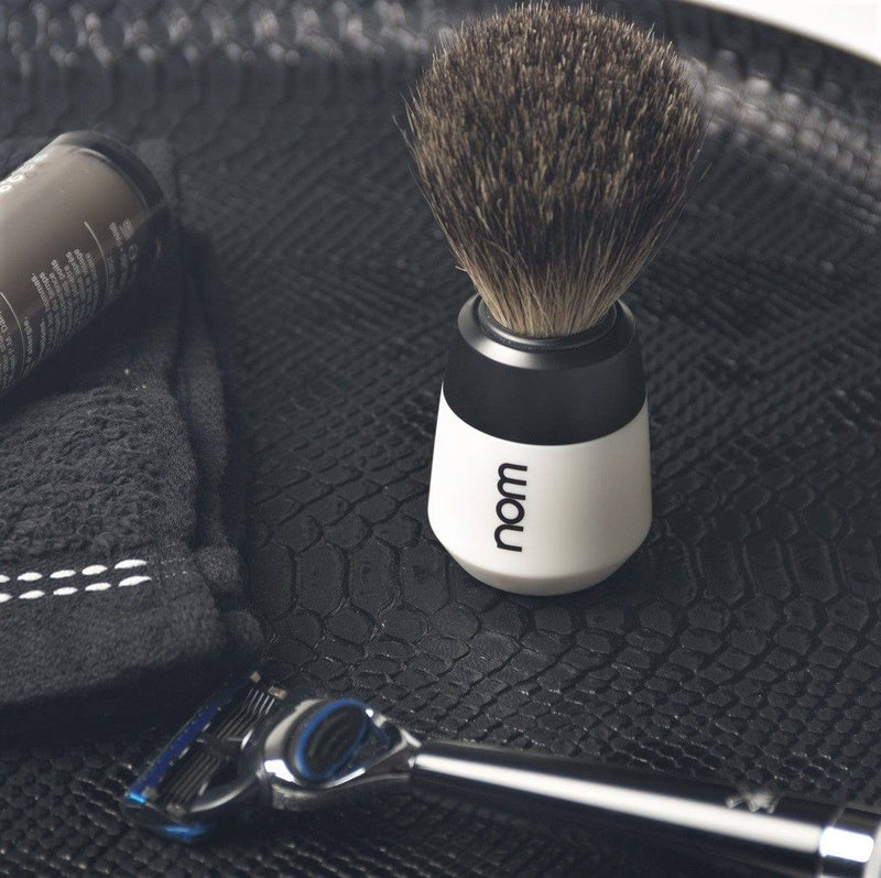Muhle Germany Max Badger Shaving Brush - White - Modern Quests