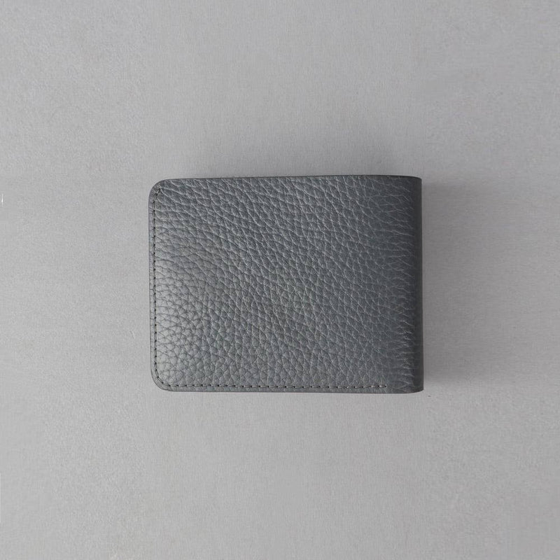 Outback Bi-Fold Leather Wallet - Charcoal