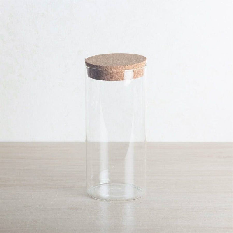 Philosophy Home Glass Storage Jar with Cork Lid - Tall