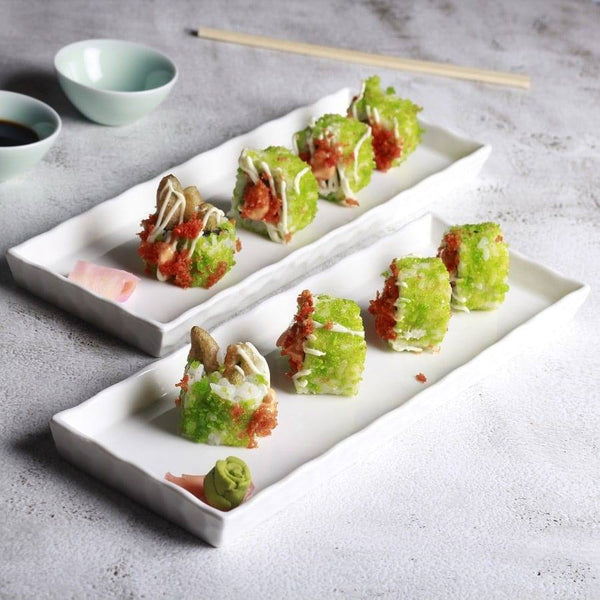 Philosophy Home Porcelain Sushi Trays, Set of 2 - Modern Quests