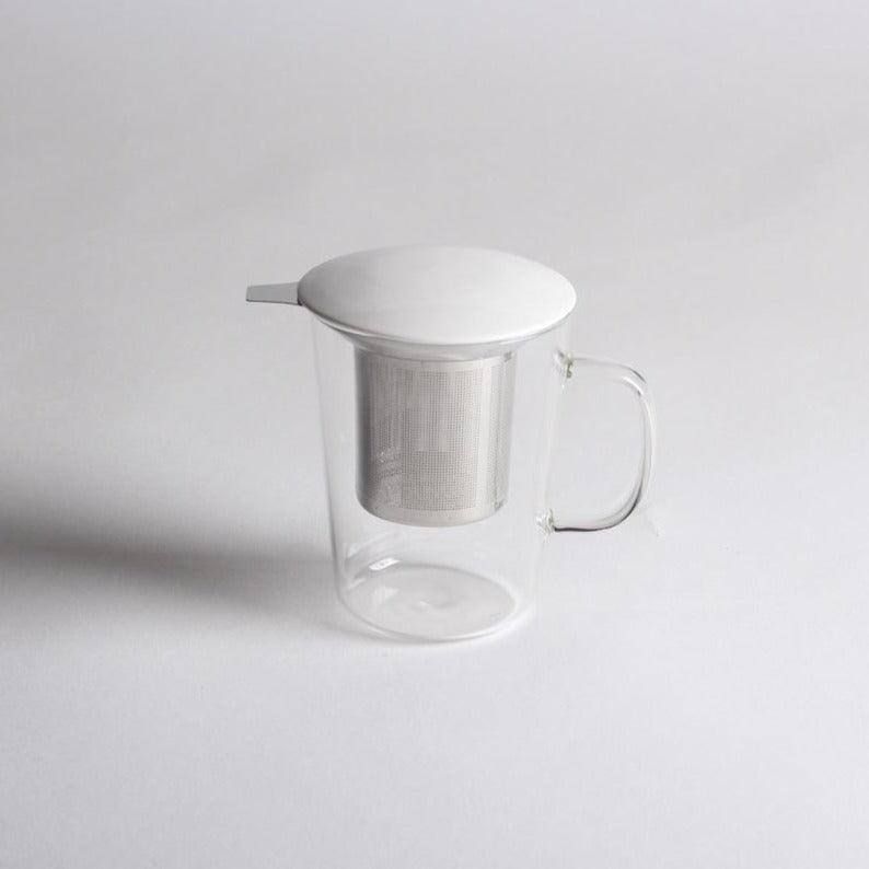 Philosophy Home Uni Glass Mug with Stainless Steel Filter - Modern Quests