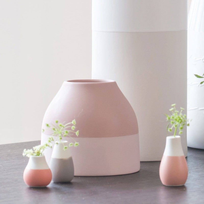 Rader Germany Pastel Mini Vases, Set of 4 - Pink - Modern Quests