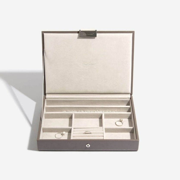 STACKERS London Jewellery Box with Lid Medium - Mink - Modern Quests