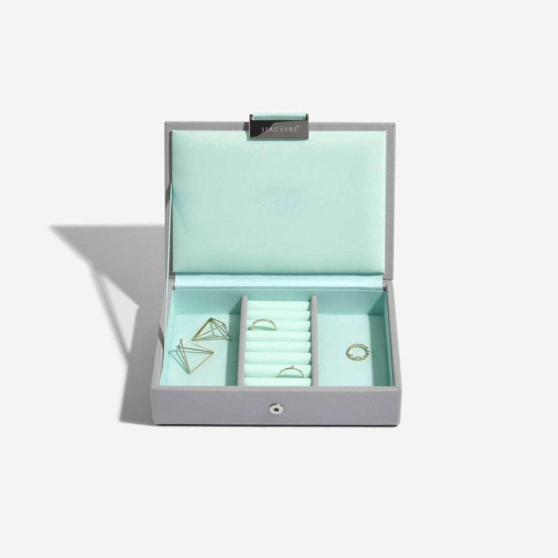 STACKERS London Small Jewellery Box Set - Grey Mint
