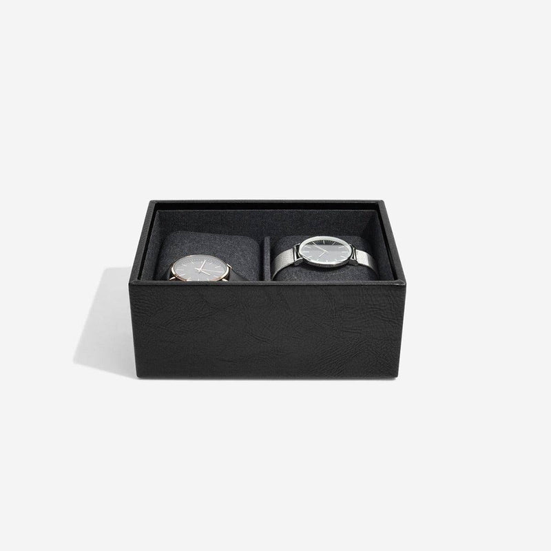 STACKERS London Small Watch & Cufflinks Box Set - Black