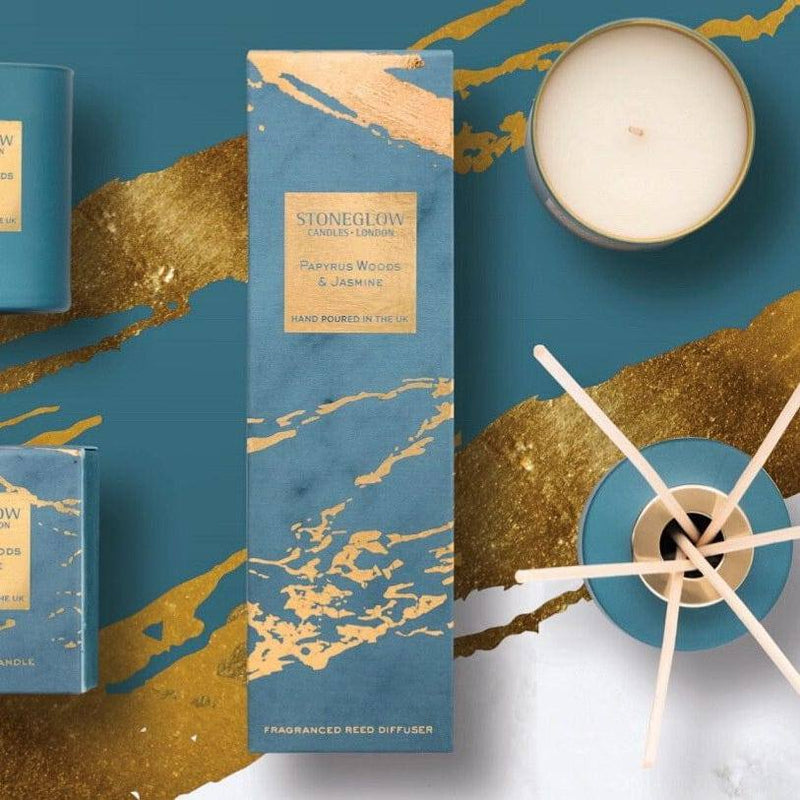 Stoneglow London Luna Reed Diffuser - Papyrus Woods & Jasmine - Modern Quests