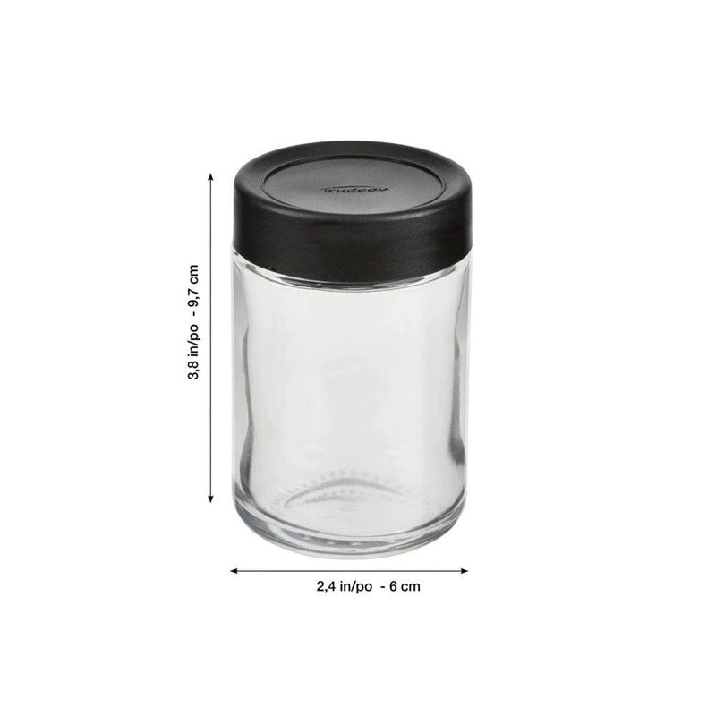 Trudeau Stackable Glass Storage Jars, Set of 6 - Modern Quests