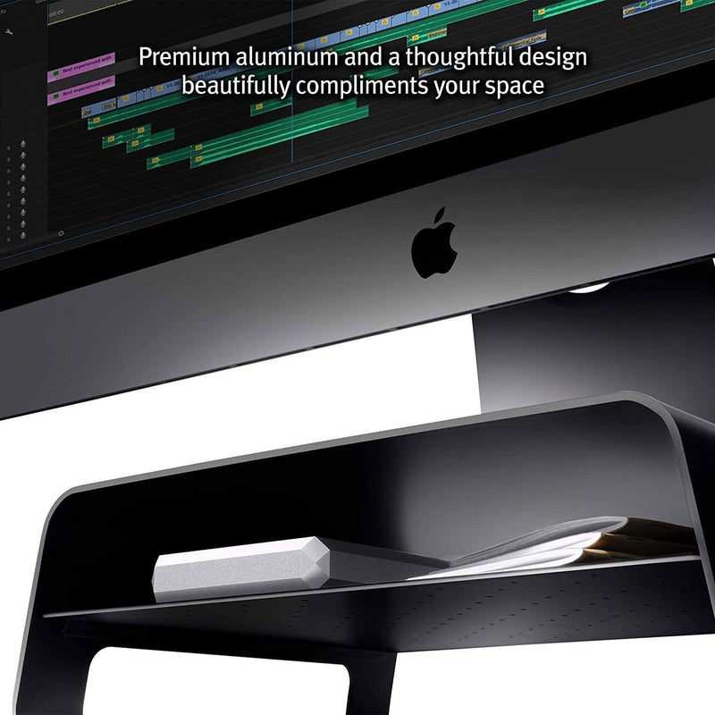 Twelve South Curve Riser for iMac and Displays - Black - Modern Quests