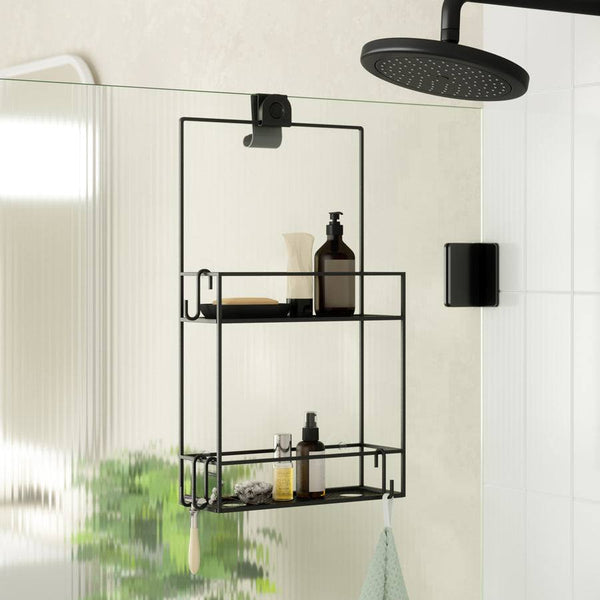Umbra Cubiko Shower Caddy Black Modern Quests