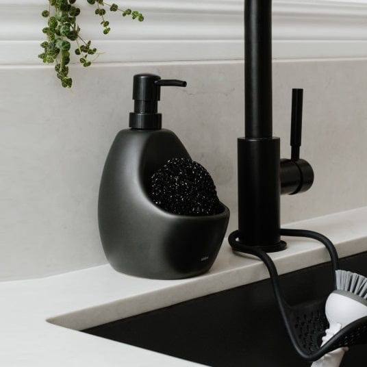 Umbra Joey Kitchen Soap Pump with Scrub - Black - Modern Quests