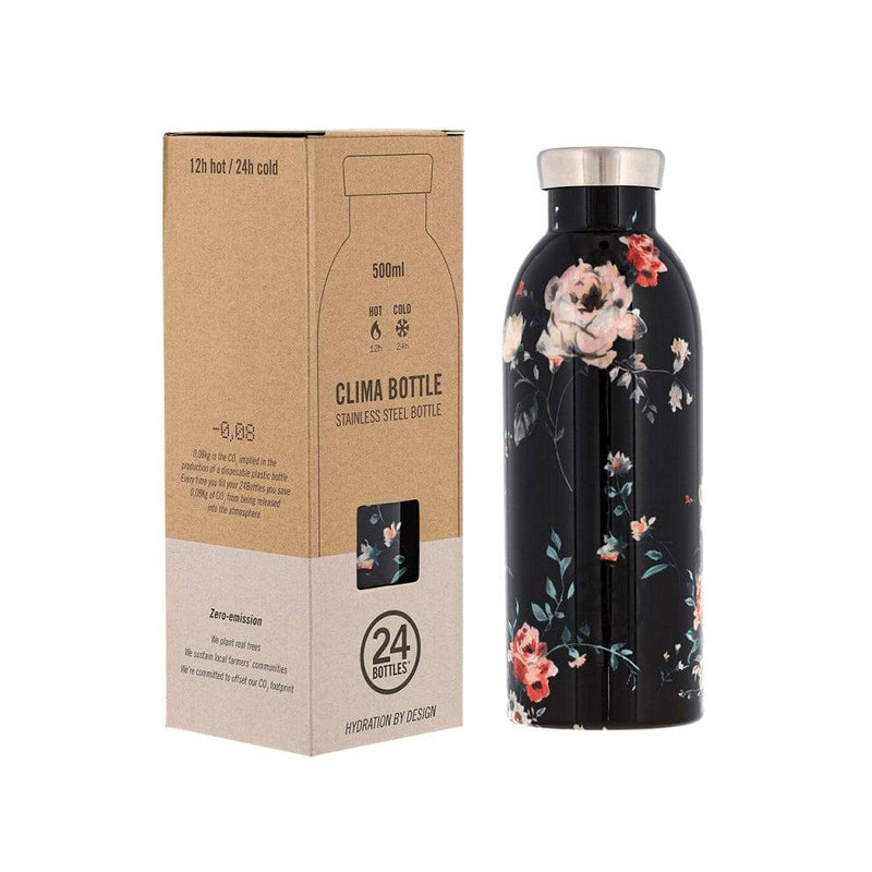 24 Bottles Italy Clima Insulated Bottle 500ml - Ebony Rose - Modern Quests