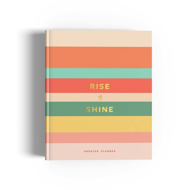 7mm Annual Undated Planner - Rise & Shine - Modern Quests