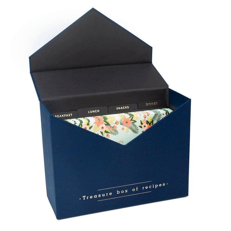 7mm Recipe Box Small - Navy Blue - Modern Quests