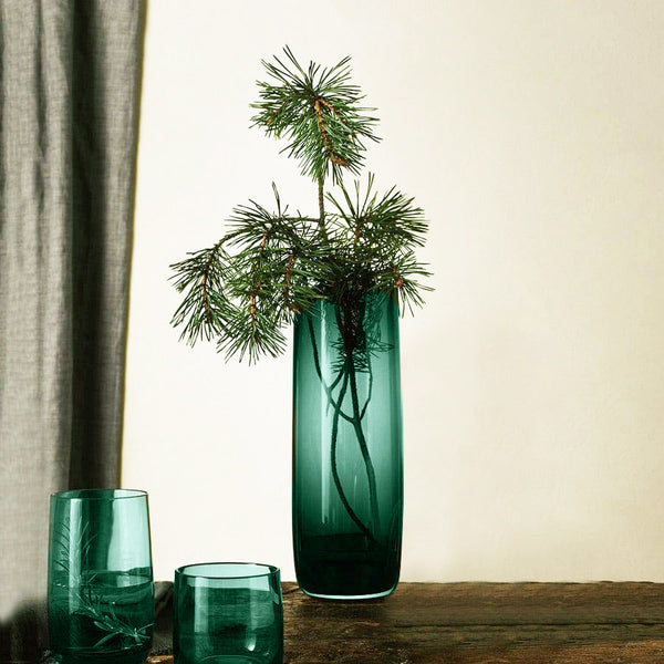 Ajana Glass Vase Tall - Green