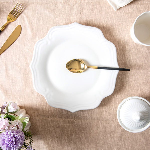 Alcove Dinner Plate - Vintage White