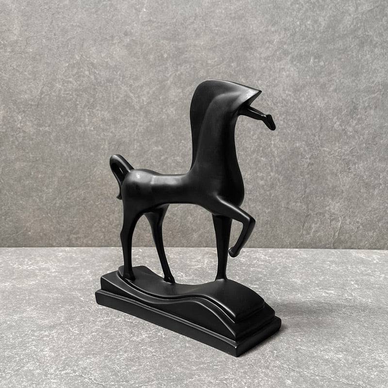 Home Artisan Artemis Horse Sculpture - Black - Modern Quests