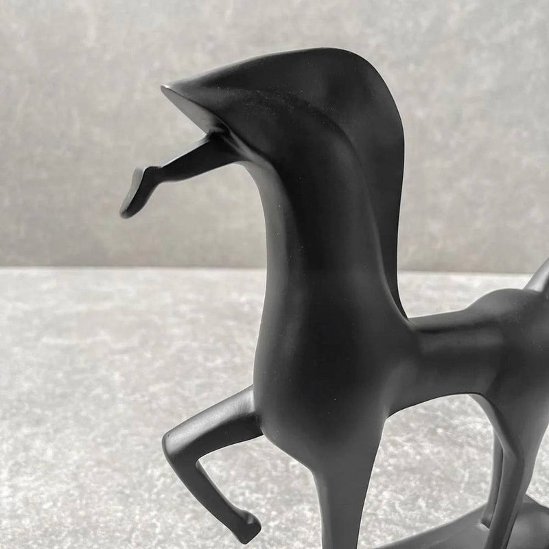 Home Artisan Artemis Horse Sculpture - Black - Modern Quests