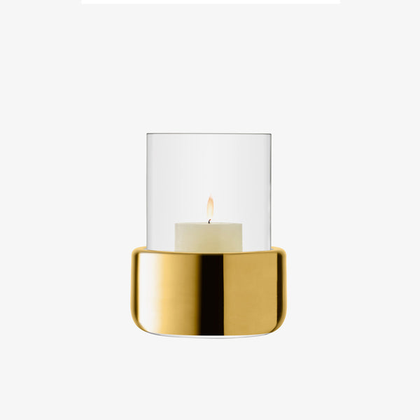 Aurum Glass Lantern Medium - Gold