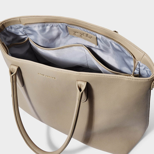 Baby Changing Tote Bag - Light Taupe
