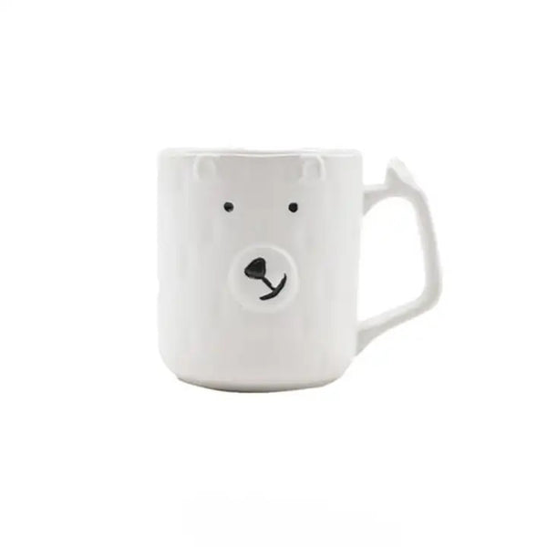 Polar Bear Ceramic Mug - White
