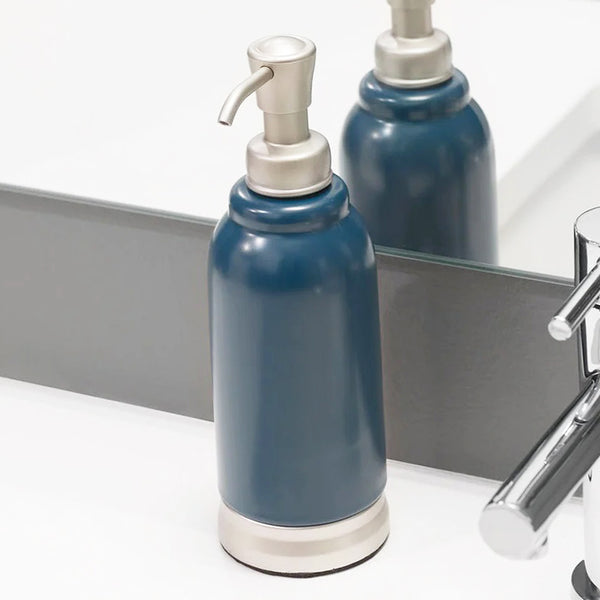 Bexley Ceramic Soap Dispenser - Navy