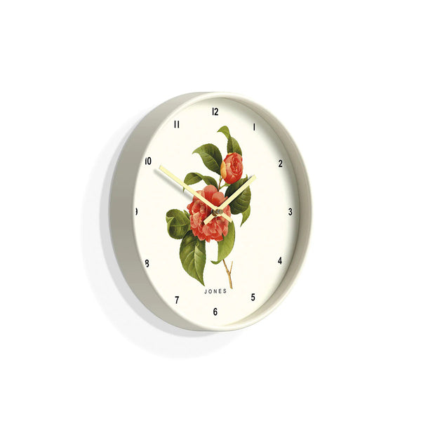 Botanical Wall Clock 30cm - Whipped Cream