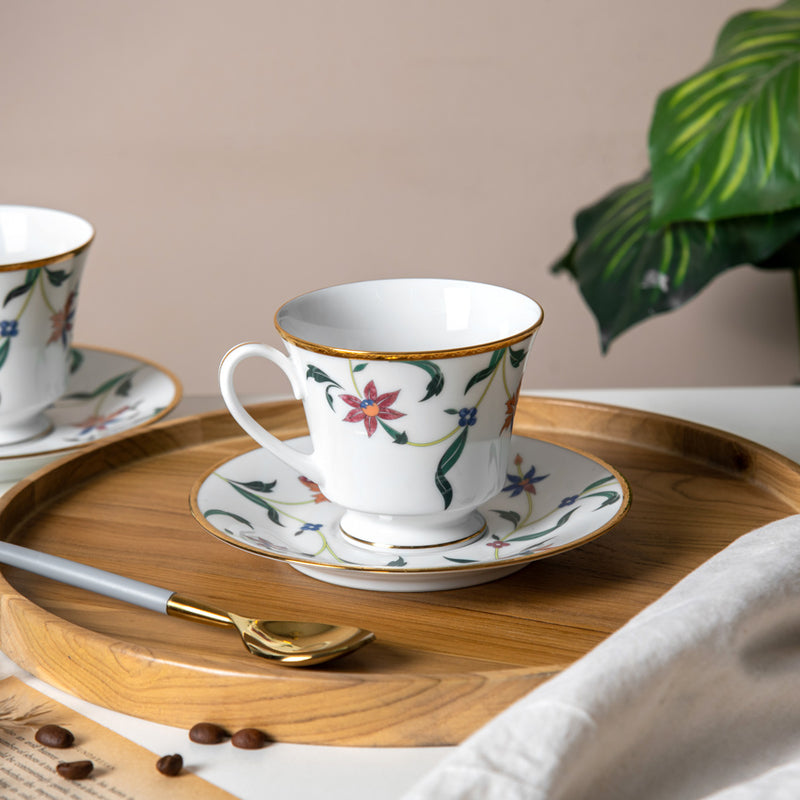Bountiful Garden 12-piece Porcelain Tea Set