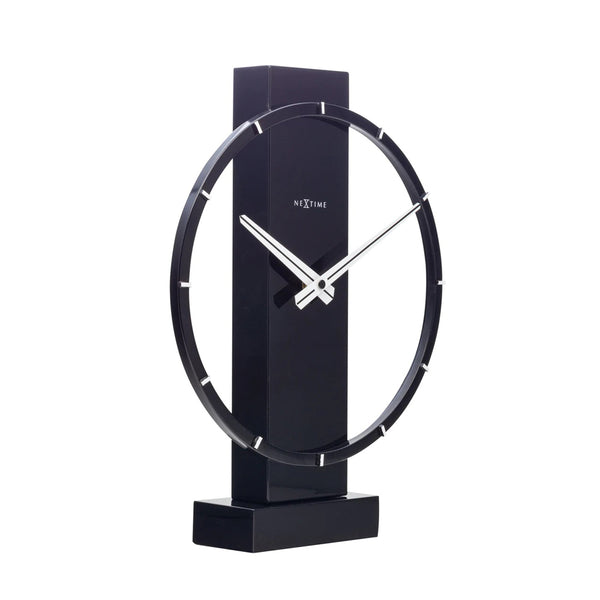 Carl Wooden Table Clock - Black