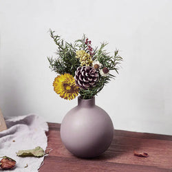 Ceramic Bulb Vase Small - Light Purple