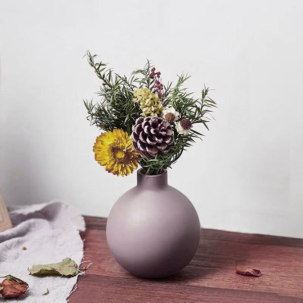 Ceramic Bulb Vase Small - Light Purple