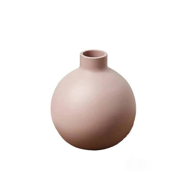 Ceramic Bulb Vase Small - Pink