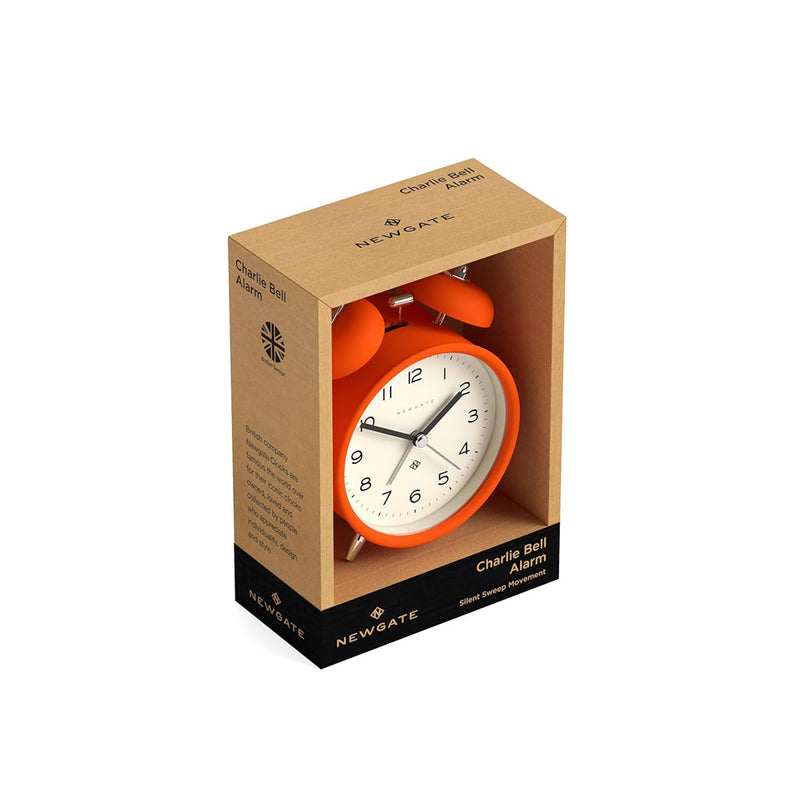 Charlie Bell Echo Alarm Clock - Matte Orange