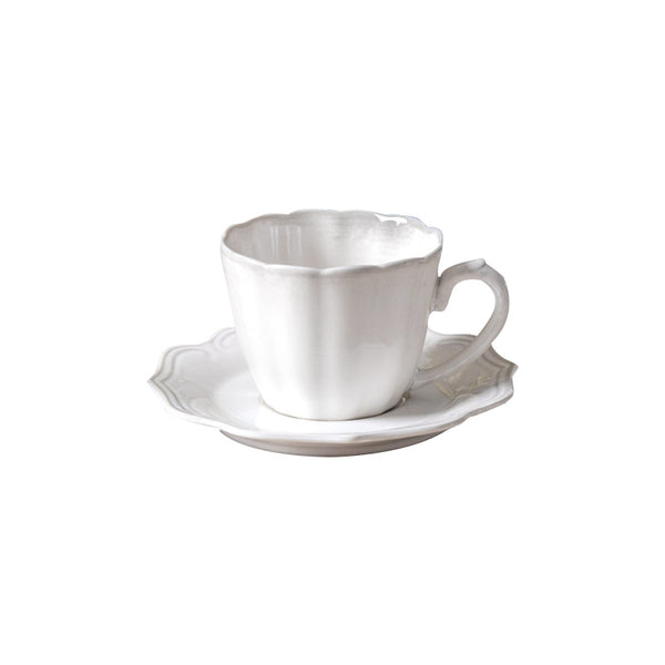 Alcove Cup & Saucer Set - Vintage White