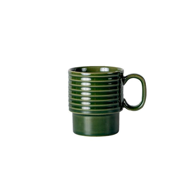 Coffee & More Coffee Mugs, Set of 2 - Green