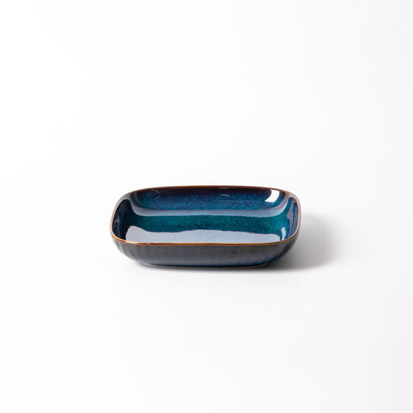 Cove Square Plate - Teal Blue