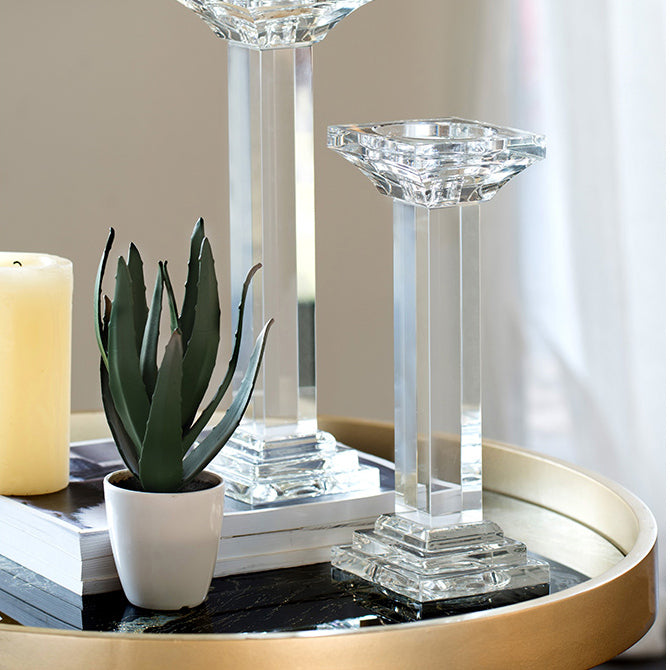 Halo Crystal Candlestand Large