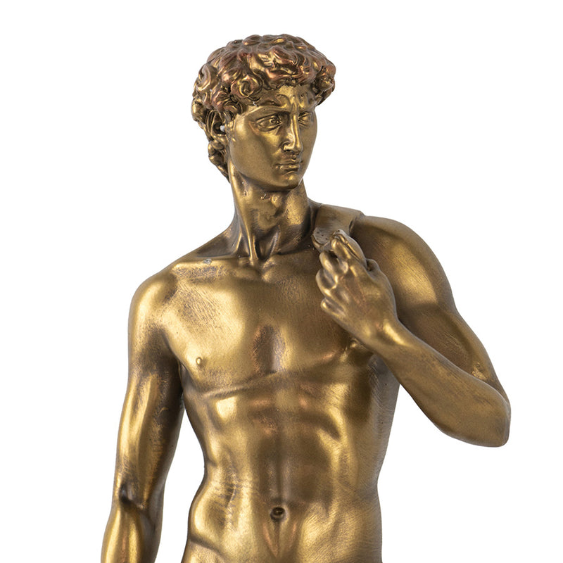 David Decorative Sculpture - Vintage Gold