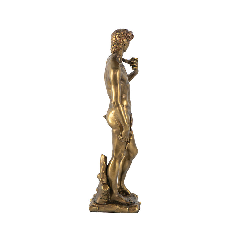 David Decorative Sculpture - Vintage Gold