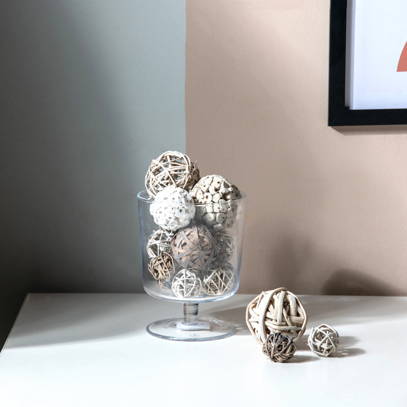 Decorative Vase Filler Balls - Grey & White