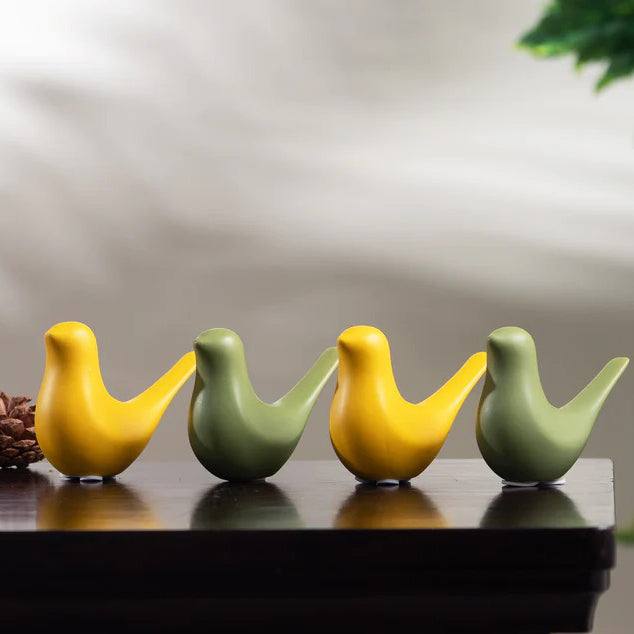 Enhabit Dove Ceramic Sculpture Small - Yellow - Modern Quests