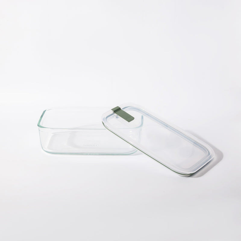 EasyClip Glass Storage Box 1500ml - Nordic Sage
