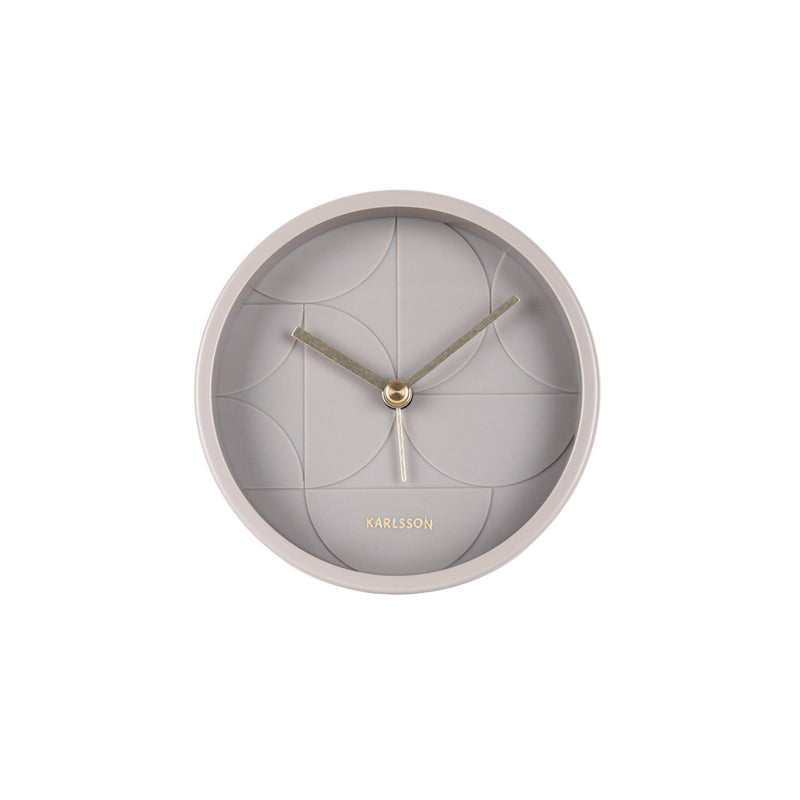 Echelon Circular Alarm Clock - Dark grey