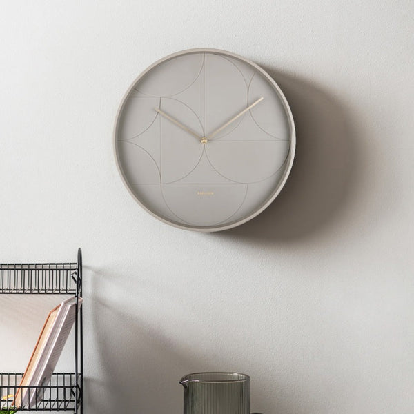 Echelon Circular Wall Clock 40cm - Dark Grey
